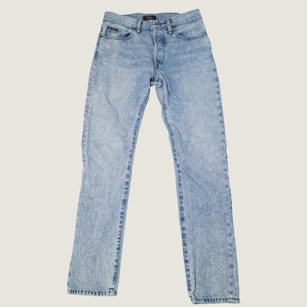 Polo Ralph Lauren The Callen High Rise Slim Jeans Light Wash Blue 26R